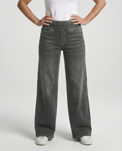 Damen High Waist Flared Jeans