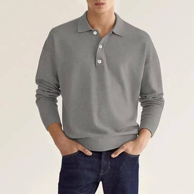 Elias Herren Poloshirt Langarm - Norvielle
