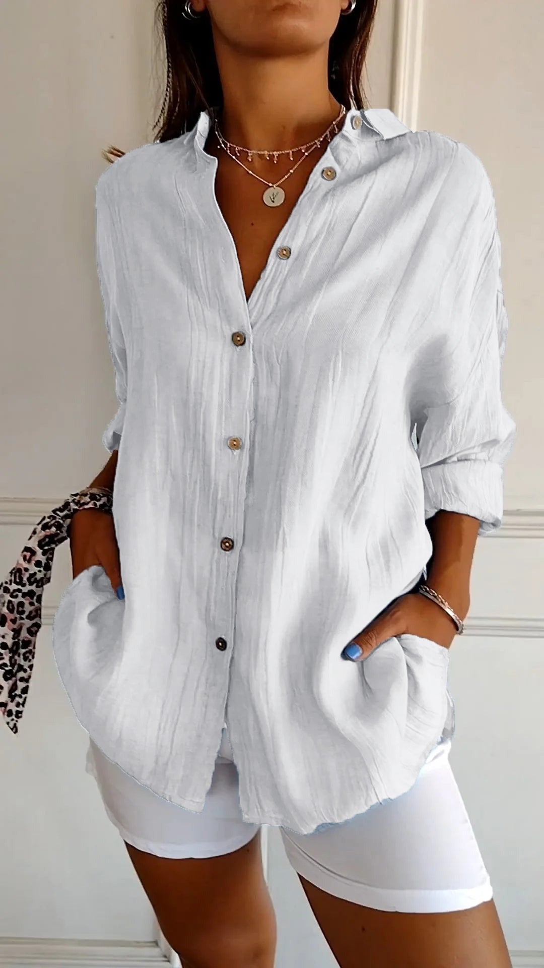 Eveloria Damen Sommerbluse Leicht Elegantes Design - Eveloria