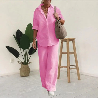 Eveloria Damen Baumwoll Set Lässig