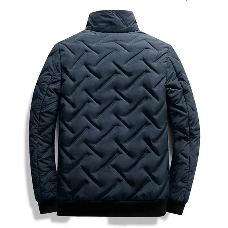 Eveloria Herren Winterjacke Wattierte Schwarz - Eveloria