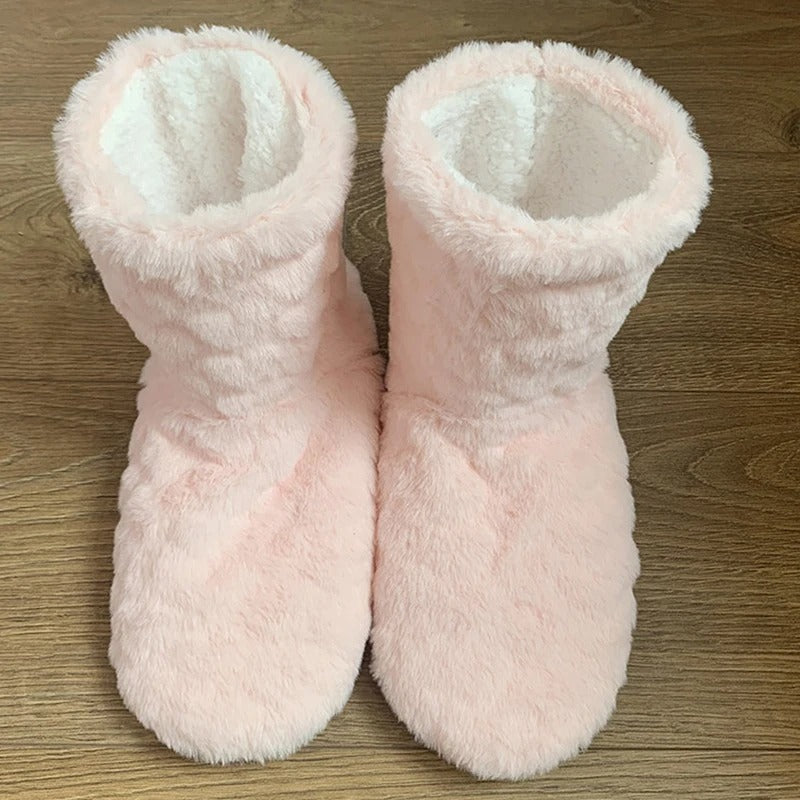 Eveloria Damen Memory Foam Hausschuhe Fell Thermofunktion - Eveloria