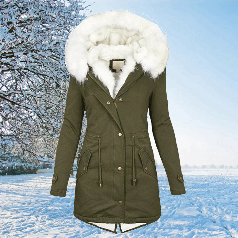 Damen Winterparka gefüttert Warm Stylisch
