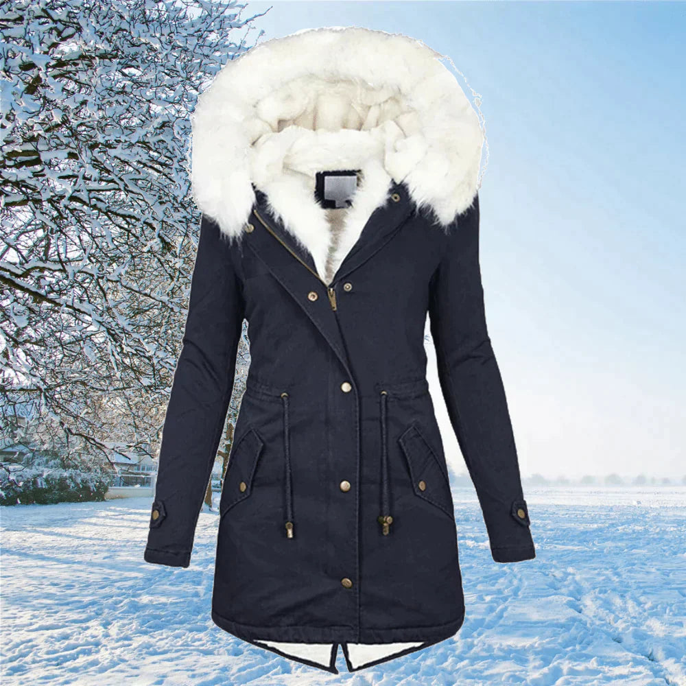 Damen Winterparka gefüttert Warm Stylisch