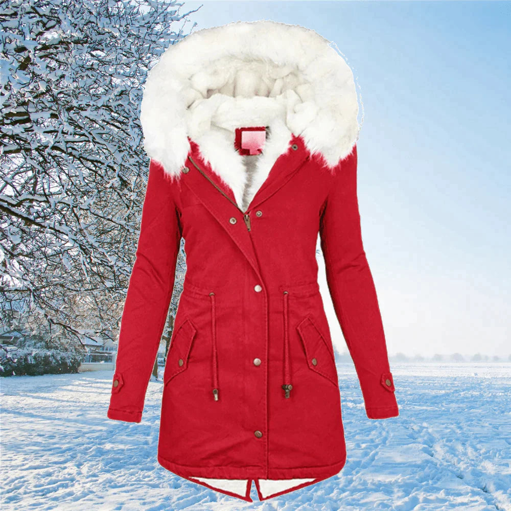 Damen Winterparka gefüttert Warm Stylisch