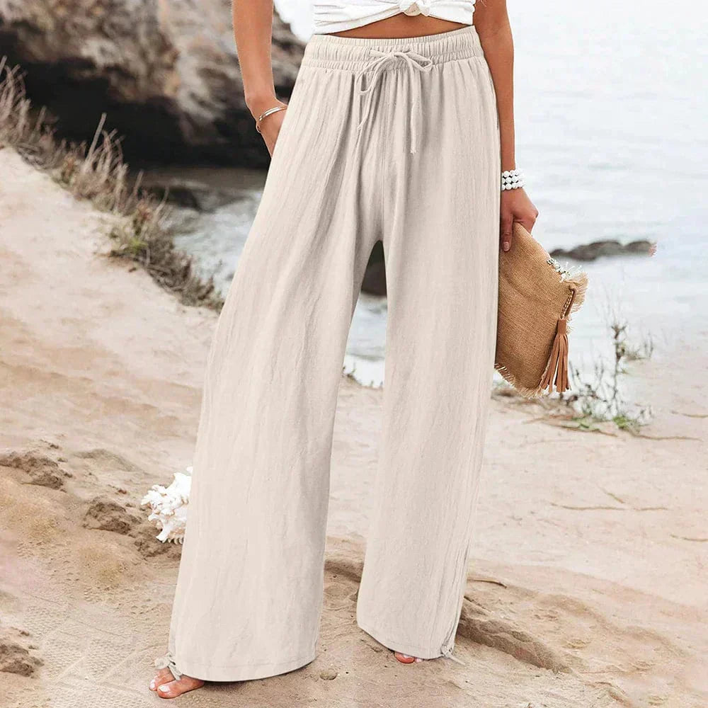 Eveloria Damen Hose Lässig Schwarz - Eveloria