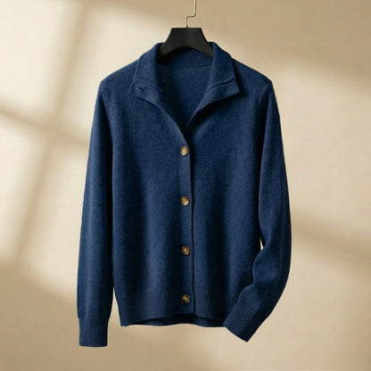 Herren Strickjacke mit Kragen und Knöpfen Jakob