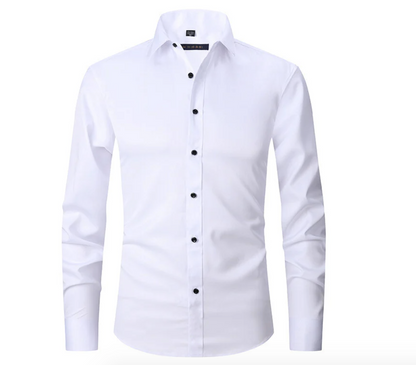 Herren Slim Fit Hemd aus Baumwolle Weiß