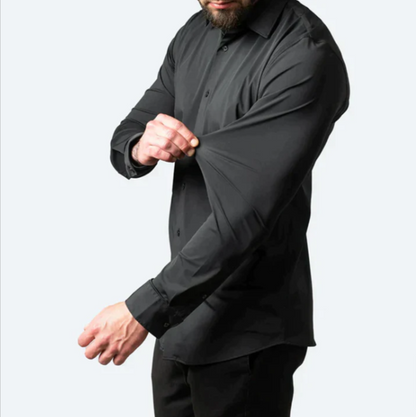 Herren Slim Fit Hemd aus Baumwolle Weiß