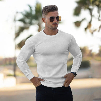 Herren Rollkragenpullover Zopfmuster