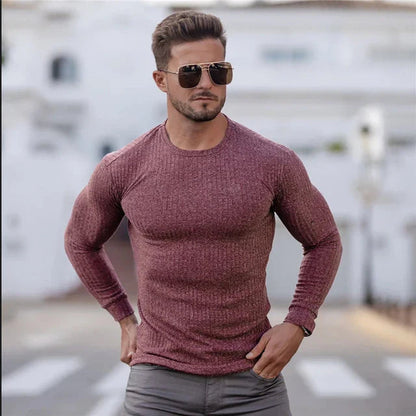 Herren Rollkragenpullover Zopfmuster