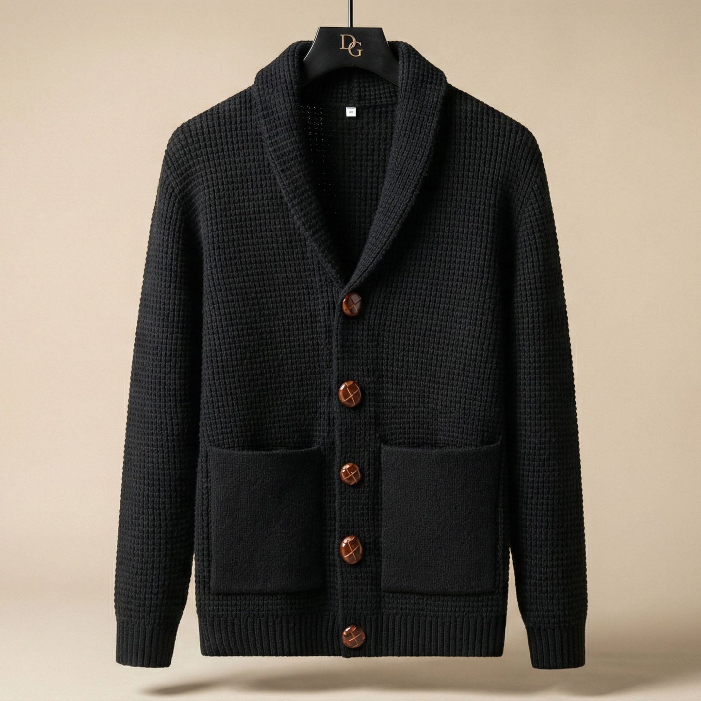 Herren Strickcardigan Schalkragen Knöpfe