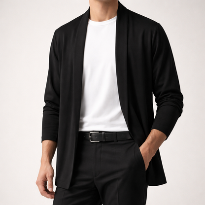 Herren Offene Strickjacke mit Taschen