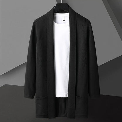 Herren Offene Strickjacke mit Taschen