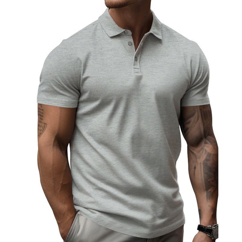 Herren Polo-Shirt Kurzarm Sportlich Weiß