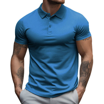 Herren Polo-Shirt Kurzarm Sportlich Weiß