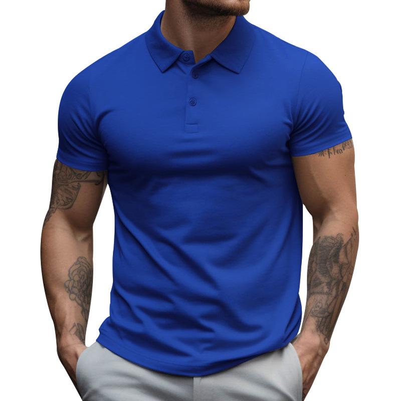Herren Polo-Shirt Kurzarm Sportlich Weiß