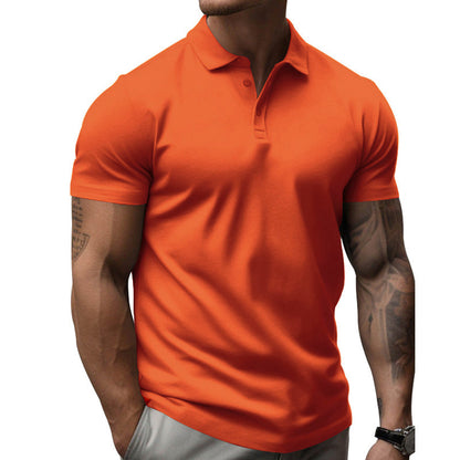 Herren Polo-Shirt Kurzarm Sportlich Weiß