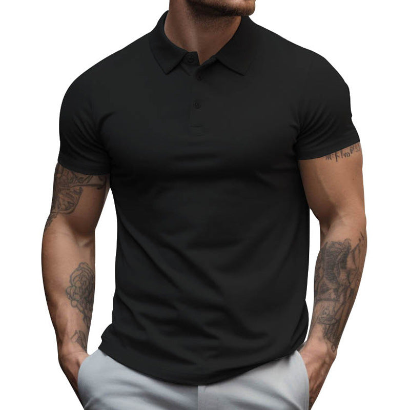 Herren Polo-Shirt Kurzarm Sportlich Weiß