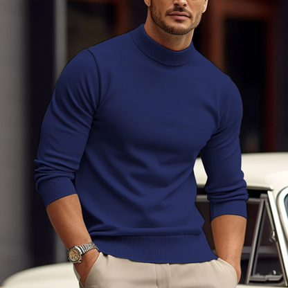 Valentin Herren Langarm-Shirt Mock-Neck