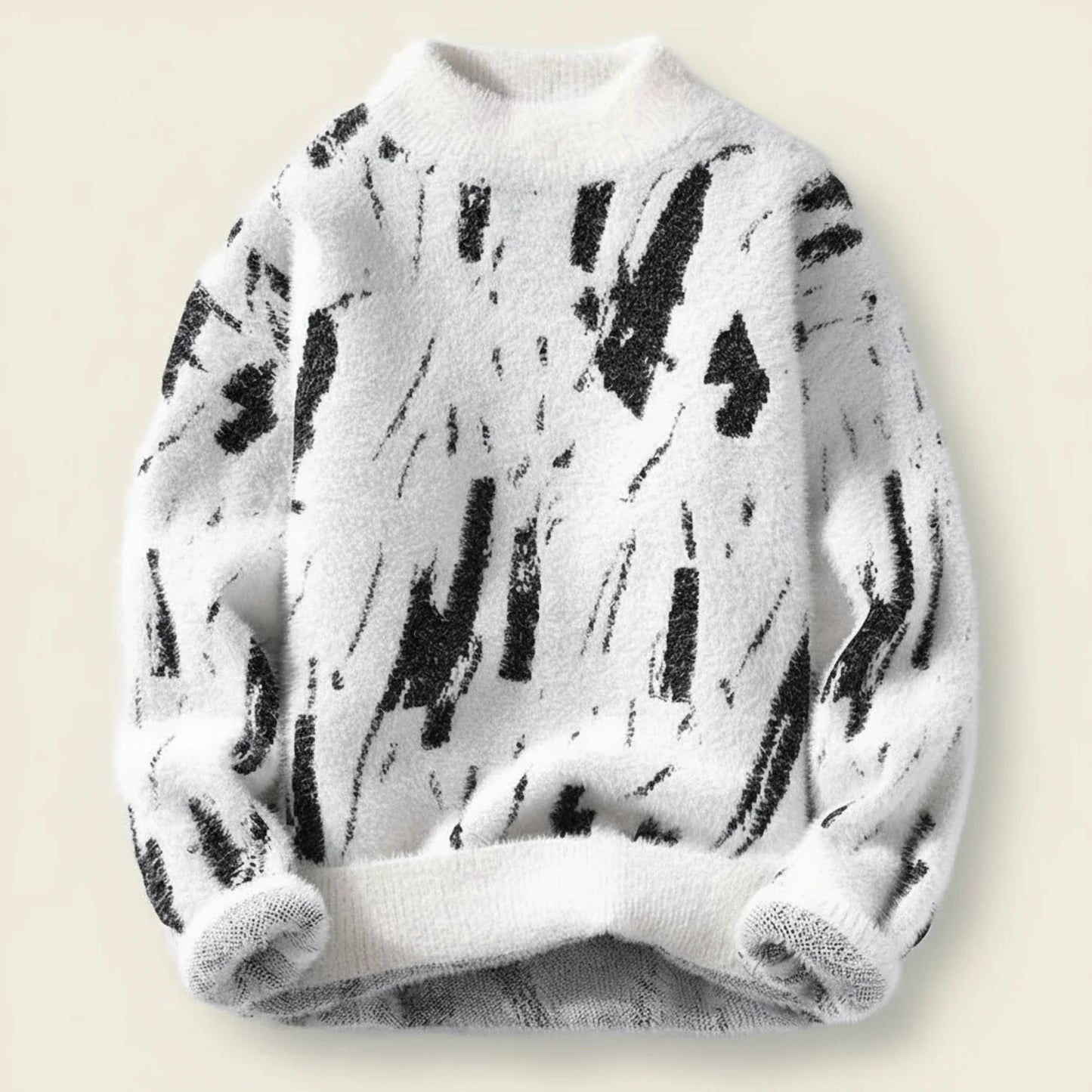 Herren Strickpullover Abstraktes Muster