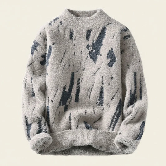 Herren Strickpullover Abstraktes Muster - Eveloria