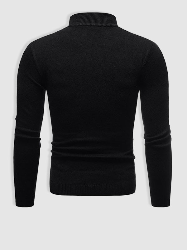 Herren Rollkragenpullover Slim-Fit aus Merino-Wolle Beige