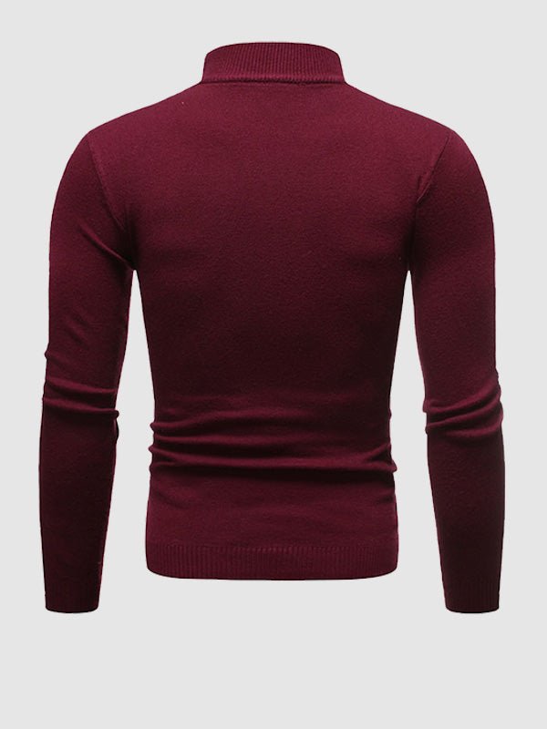 Herren Rollkragenpullover Slim-Fit aus Merino-Wolle Beige