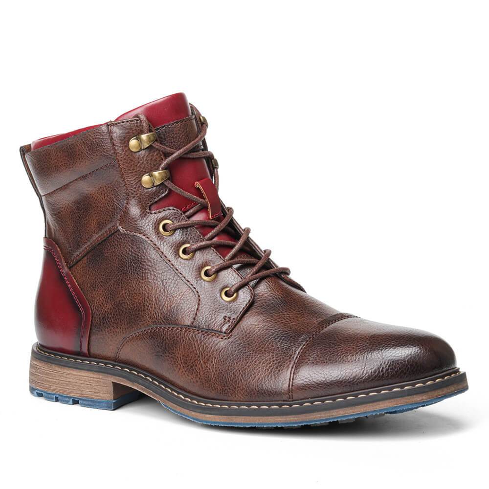 Eveloria Herrenstiefel Robust Leder Braun