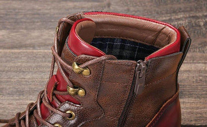 Eveloria Herrenstiefel Robust Leder Braun