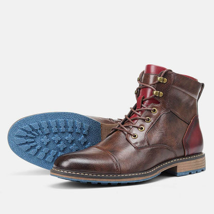 Eveloria Herrenstiefel Robust Leder Braun