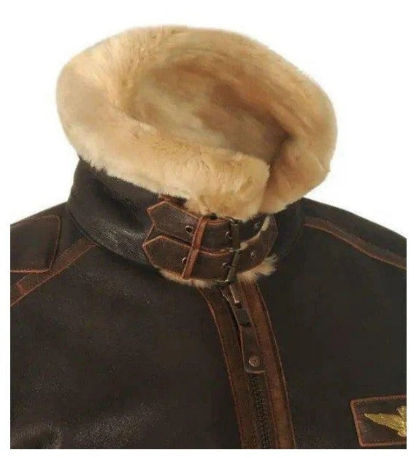 Herren Lederjacke Dicke Vintage Optik