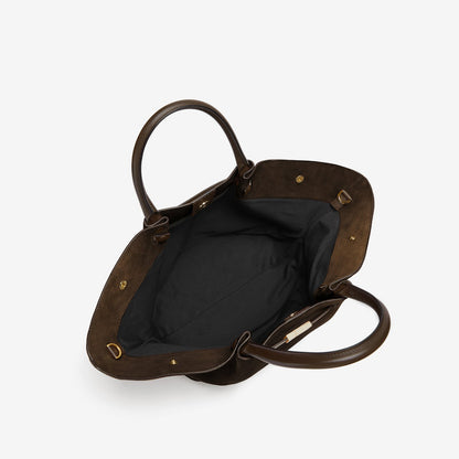 Damen Trapez-Tasche Leder Lässig