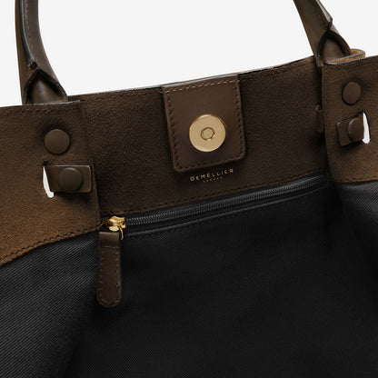 Damen Trapez-Tasche Leder Lässig