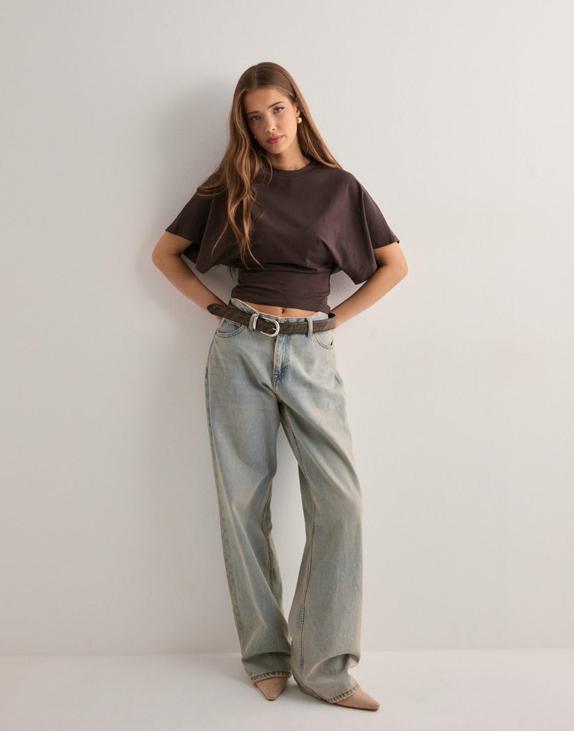 Damen Trendy T-Shirt Weite Ärmel