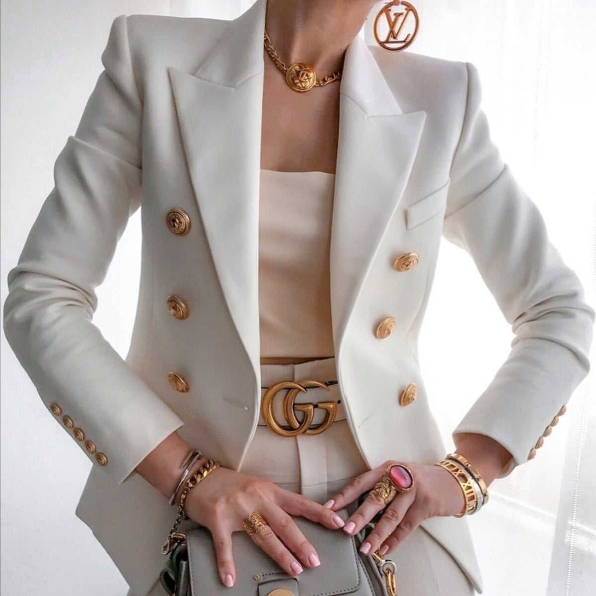 Eveloria Damen Formeller Blazer Elegant