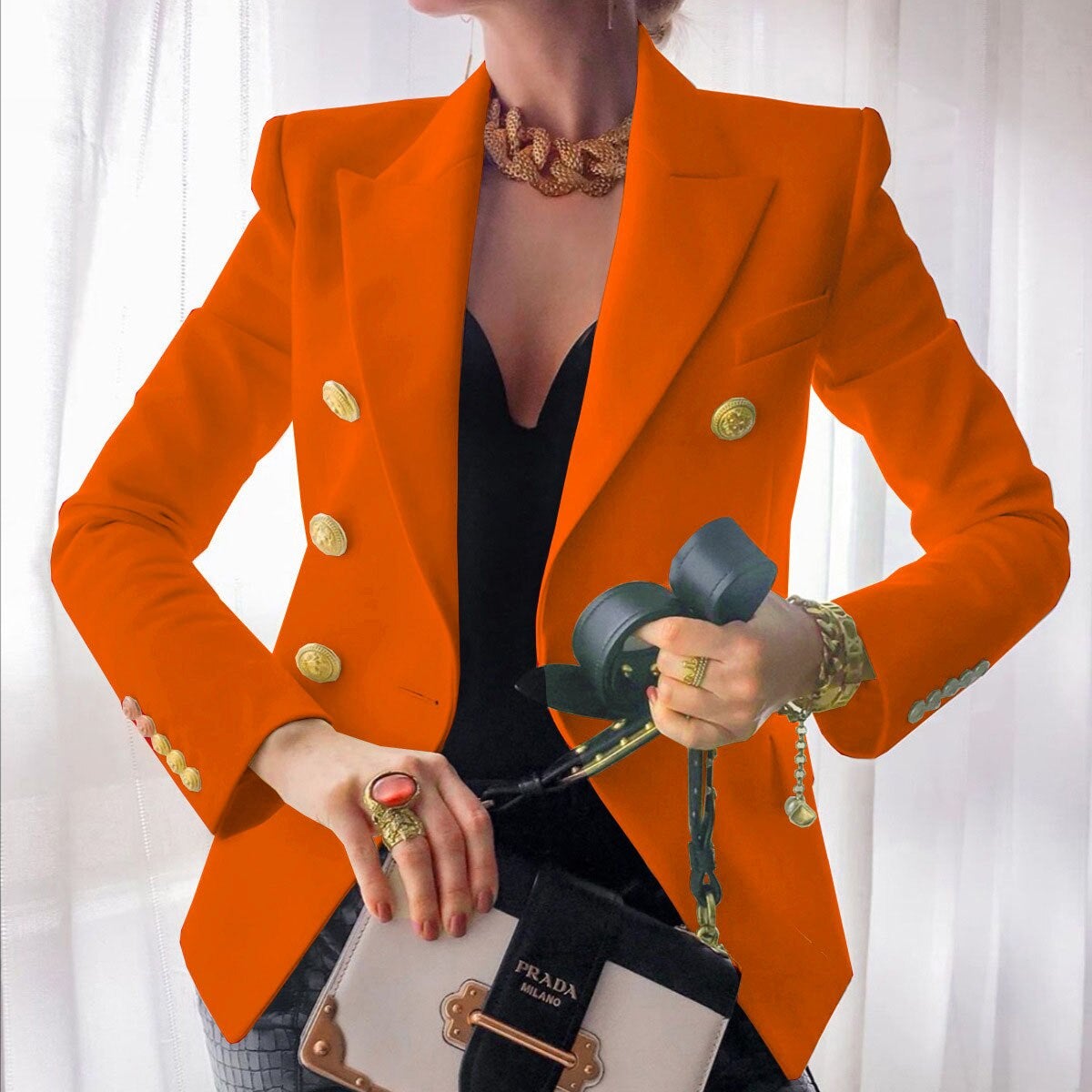 Eveloria Damen Formeller Blazer Elegant