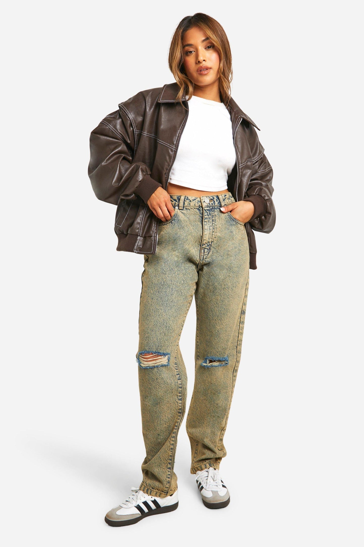 Eveloria Damen Bomberjacke Gepolstert Warm