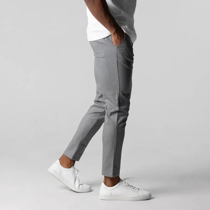 Herren Chinohose Slim Fit Klassischer Stoff