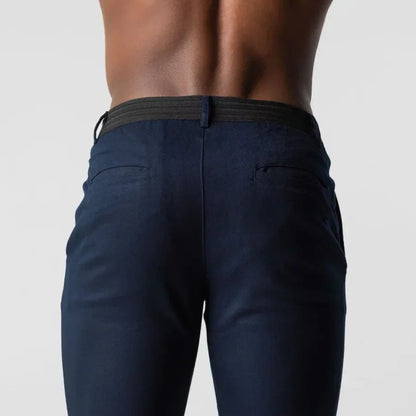 Herren Chinohose Slim Fit Klassischer Stoff