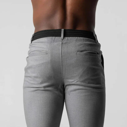 Herren Chinohose Slim Fit Klassischer Stoff