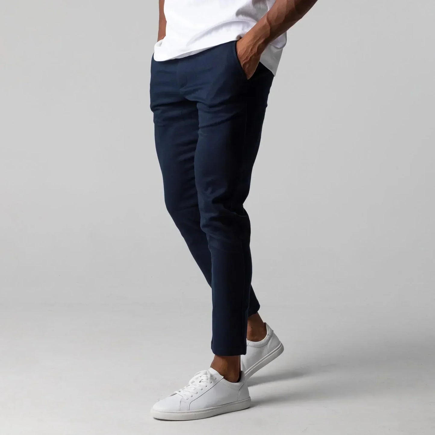 Herren Chinohose Slim Fit Klassischer Stoff