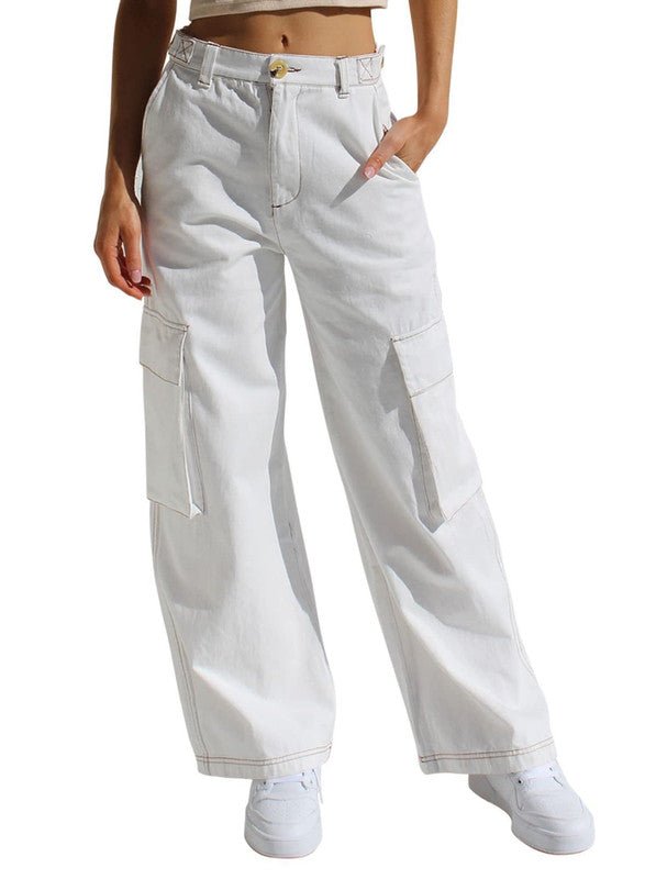 Eveloria Damen Cargohose Stilvoll