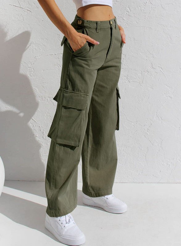 Eveloria Damen Cargohose Stilvoll - Eveloria