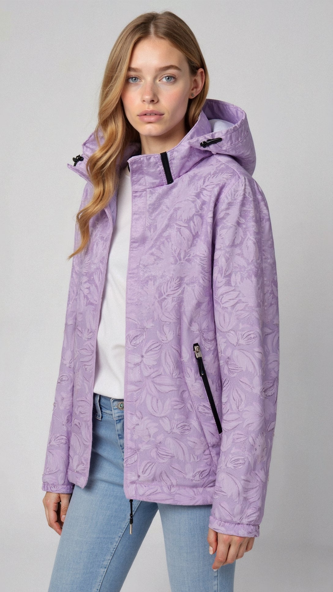 Eveloria Damen Regenjacke Wetterfest Mit Kapuze