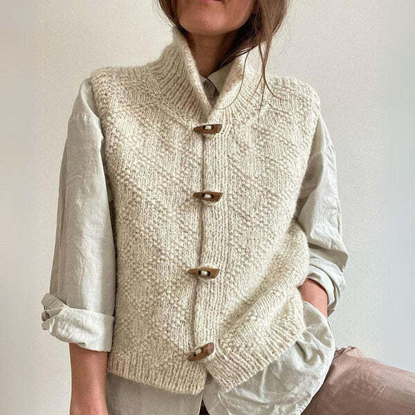Damenweste Ärmellos Stricklook Daunenfüllung Schwarz - Eveloria