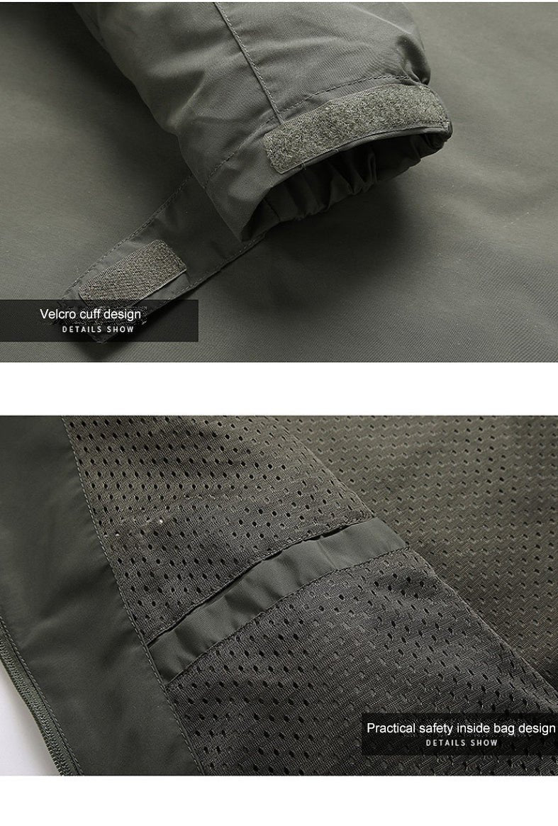 Eveloria Damen Outdoor-Jacke Wasserabweisend Verstellbare Kapuze