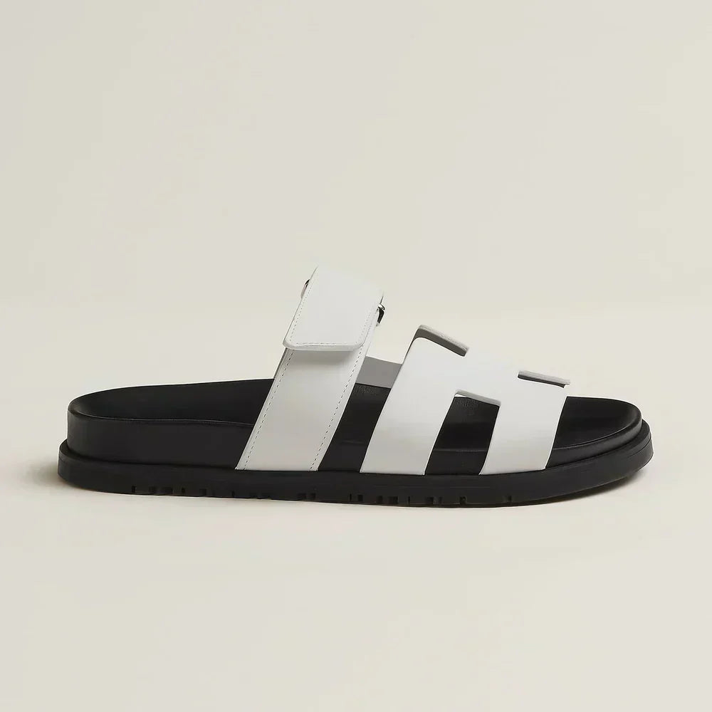 Damen Sommer Sandalen Verstellbarer Riemen Braun