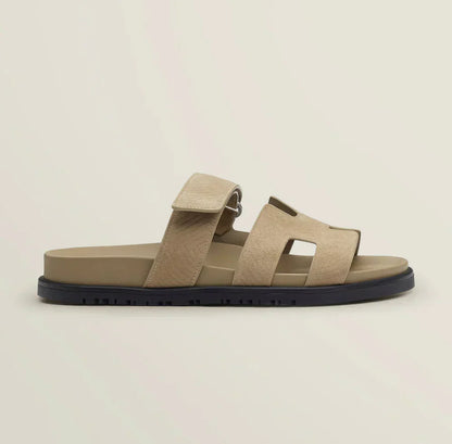Damen Sommer Sandalen Verstellbarer Riemen Braun