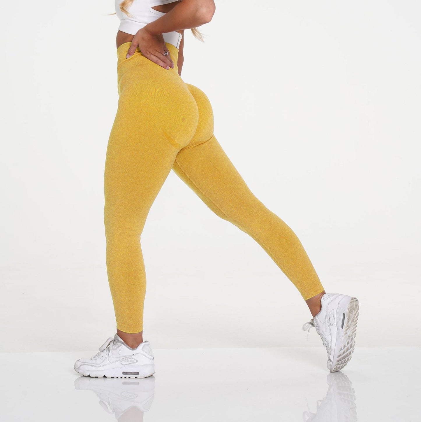 Eveloria Damen Sportleggings Einfarbig